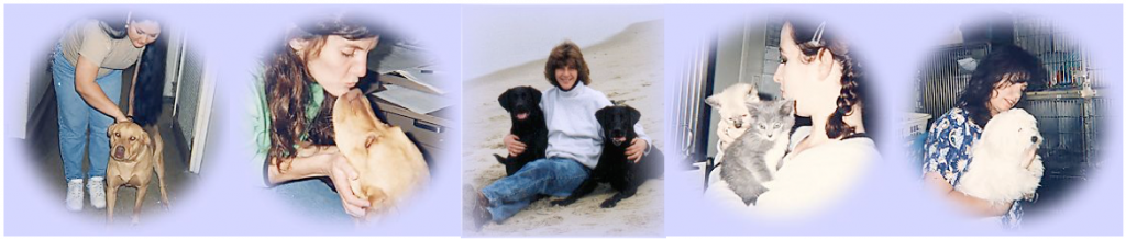 Compassion fatigue of pet loss grief counselors-Photos of shelter workers with animals